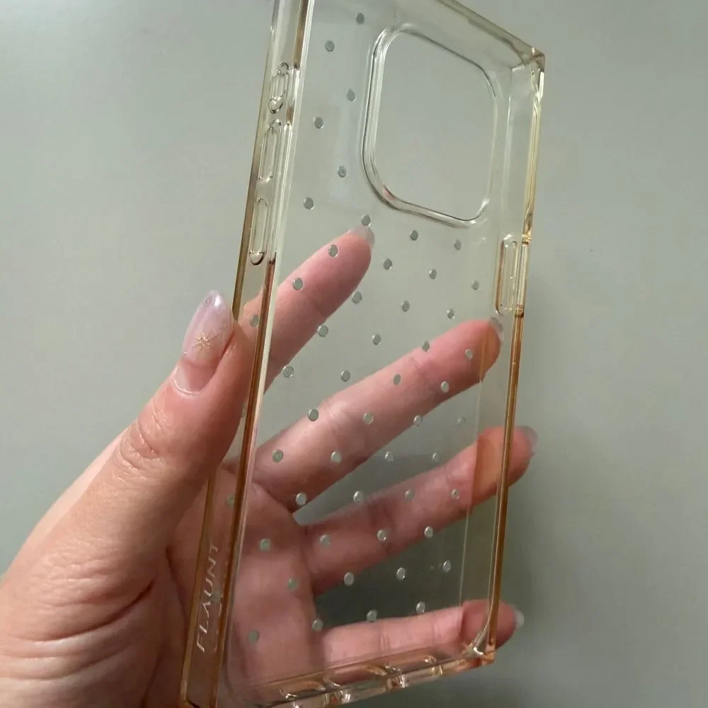 Elegant White Rhinestone iPhone 15 Pro Phone Case